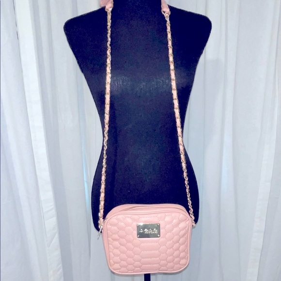 bebe Handbags - bebe Quilted Pink Crossbody Bag